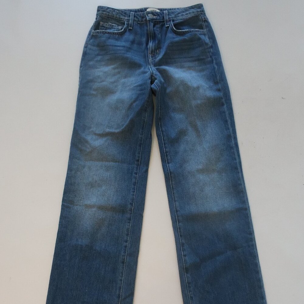 Womens L'Agence Blue (Item-136) Jones Ultra High-Rise Haute Boyle Denim Jeans 25 - Picture 5 of 12
